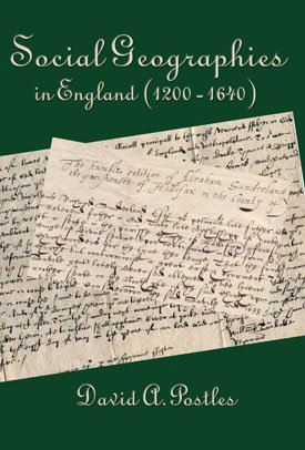 SOCIAL GEOGRAPHIES IN ENGLAND (1200-1640)